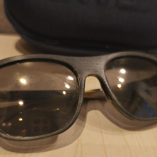Escape Eyewear Unisex Sunglasses used, tortoiseshell frame, brown mirror lens
