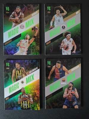 Magic Mix Cards Euroleague 2024/25 bundle like new, 4 pcs