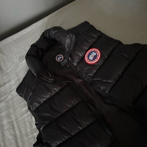 Canada Goose vest like new, black, sizes M and L