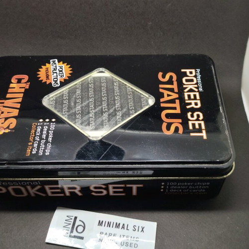 Chivas Regal poker set like new, collectible vintage