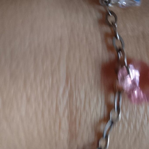 925 silver bracelet with multicolored Swarovski crystals, 18 cm