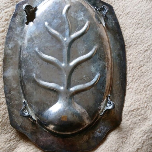 Silver-plated tray used
