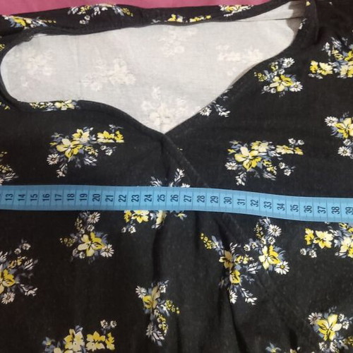 Long black viscose summer dress used, sizes Medium-Large-XL Bonprix