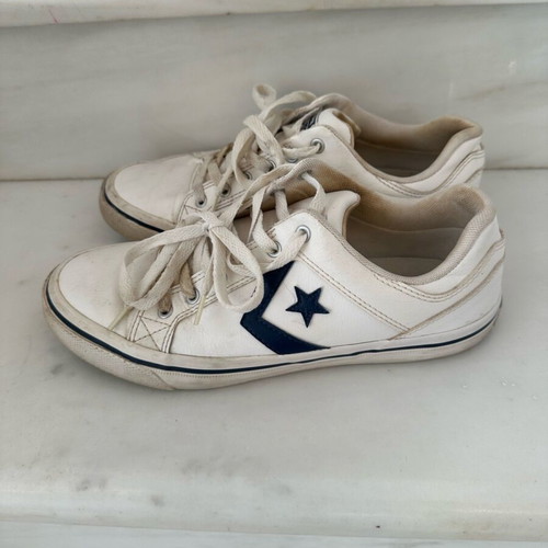 Converse All Star sneaker white used, size 40.5 men's