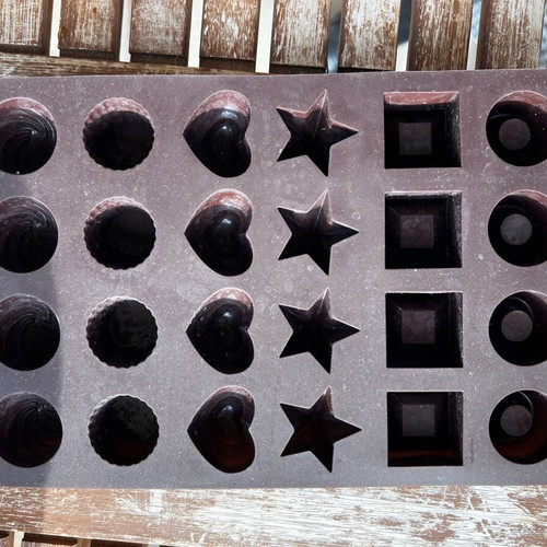 Silicone mold brown color for chocolates new