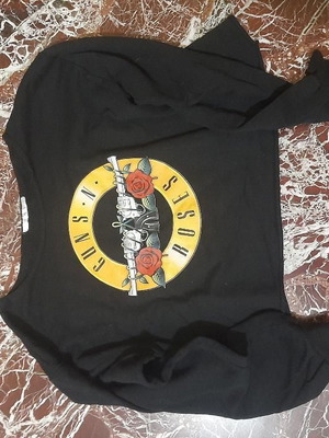 Guns N' Roses πουλόβερ μεταχειρισμένο, γυναικείο με κομμένο ντεκολτέ, μαύρο, μέγεθος M