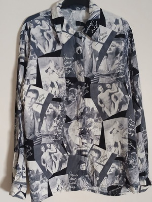 Vintage Old Hollywood shirt with iconic actor prints