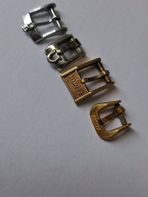 Branded watch buckles for women used, gold and silver colors