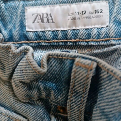 Zara denim shorts for girls 11-12 years like new