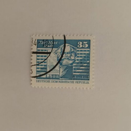 DDR Karl Marx 35 Pfennig collectible stamp like new