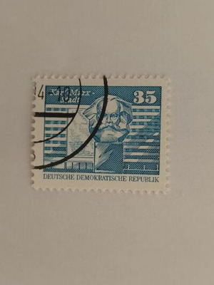 DDR Karl Marx 35 Pfennig collectible stamp like new
