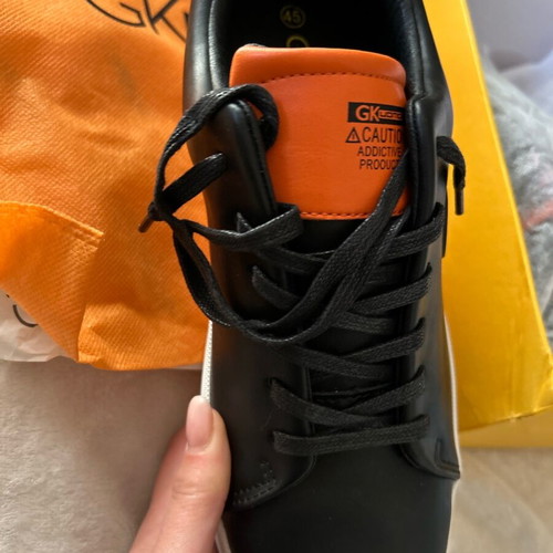 Gianna Kazakou sneakers new, size 45, black and orange