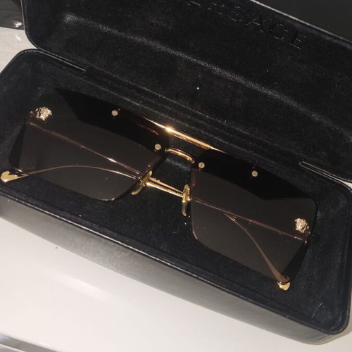 Versace sunglasses, black and gold