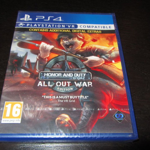 Honor and Duty D-Day All Out War Edition PS4 game new sealed
