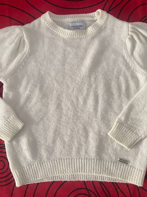 Terranova kids sweater white basic 6-7 years like new