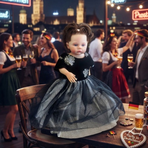 Two in a Castle baby festive dress 24M, velvet with tulle skirt
