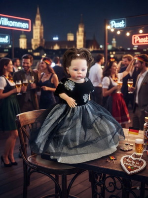 Two in a Castle baby festive dress 24M, velvet with tulle skirt