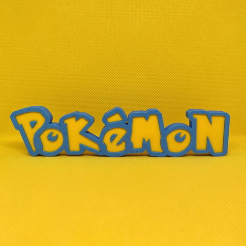 3D Printed Pokémon Decorative Logo