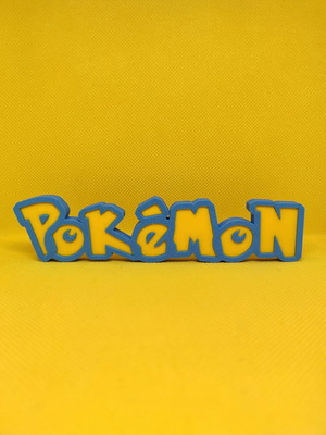 3D Printed Pokémon Decorative Logo