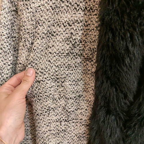 Zara women's jacket used, size S, black and white