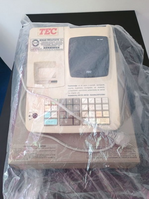 Vintage TEC cash register with drawer, used, very good condition