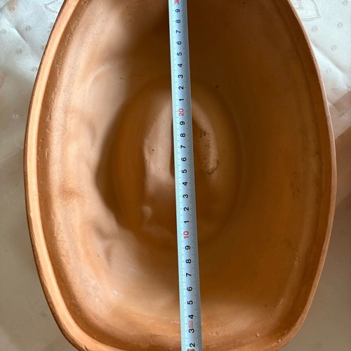 Bio Gastopf clay pot used, natural clay, German