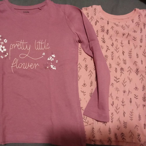 Sinsay pack of 2 thin pink blouses 4-5 years like new