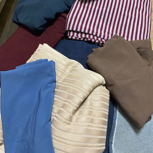 Fabrics new in various patterns and sizes