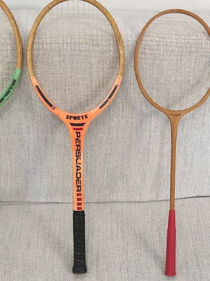 Badminton rackets pack of 3 used Persuader sports vintage