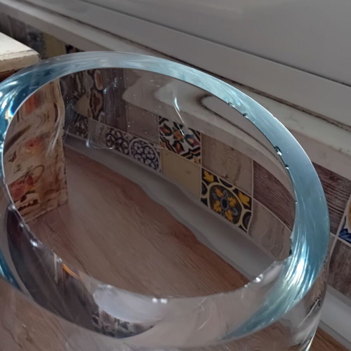 KROSNO Poland crystal vase like new, 23 cm height