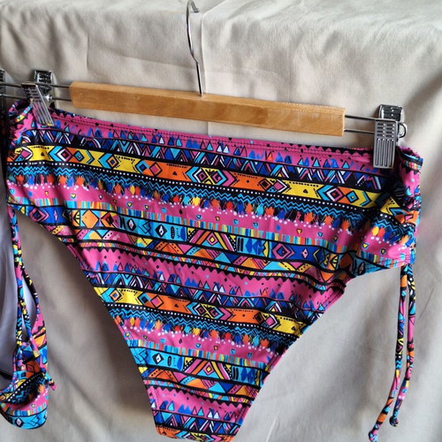 Temu bikini set XL neon ethnic aztec print new