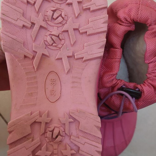 Mc Kinley snow boots used, size 35/36, pink and purple