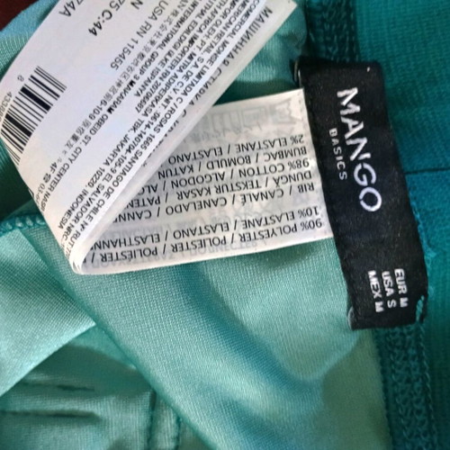 Velour pants Mango like new, turquoise
