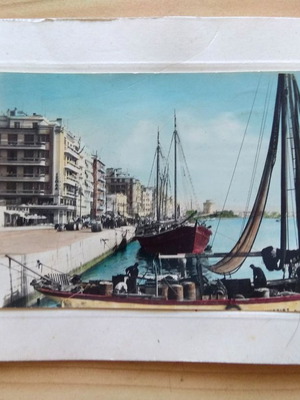 Καρτ Ποσταλ Θεσσαλονίκης μεταχειρισμένο, του 1965 με αφιέρωση