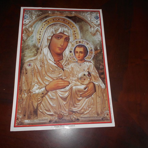 Panagia Ierosolymitissa poster used on cardboard 34x24cm