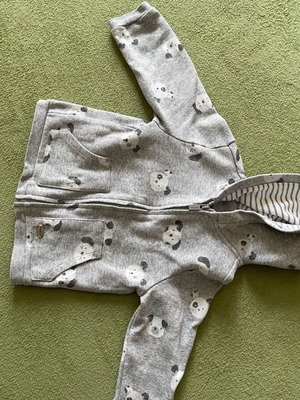 Mayoral gray hooded jacket 12 months like new