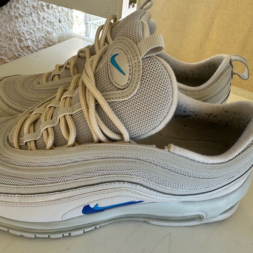Nike Air Max 44.5 athletic shoes like new, white with blue