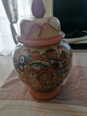 Βάζο Satsuma 26cm ύψος, χειροποίητο, 24Κ gold, καινούργιο