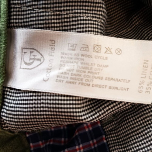 Cotton Field men's pants like new, size L, light green