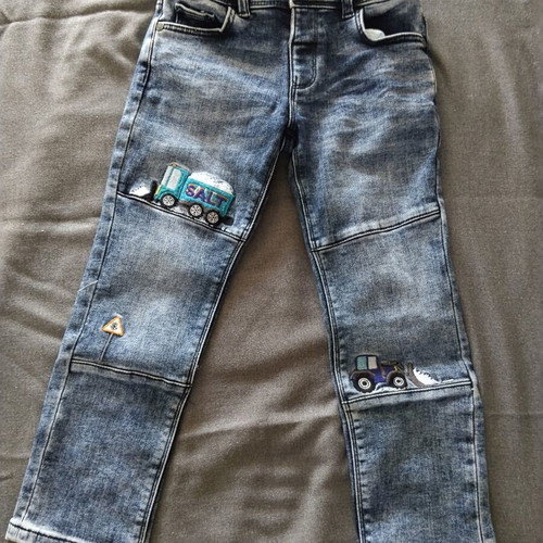 C&A denim pants with lining for 5-year-old boy, blue, size 110 cm