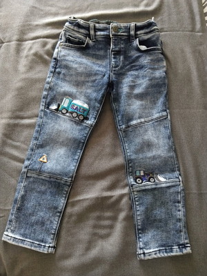 C&A denim pants with lining for 5-year-old boy, blue, size 110 cm