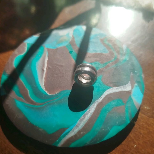 Metal bead for bracelet or necklace like new