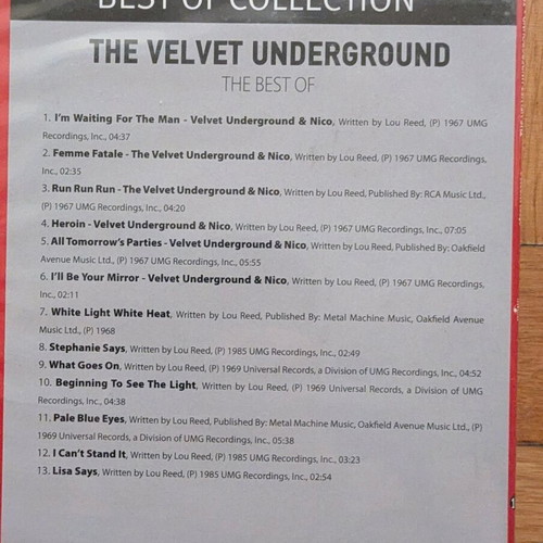 Best of Collection 2 CD The Velvet Underground and Creedence Clearwater Revival like new
