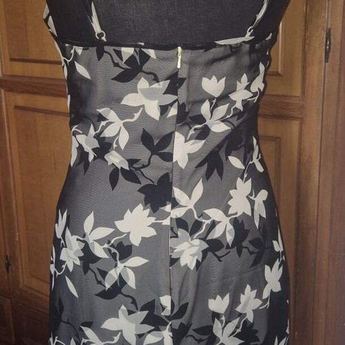 Mexx mini dress used, black and beige, size M