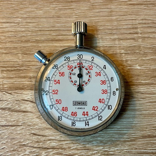 Leonidas/Heuer Vintage Chronograph manual winding like new