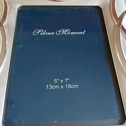 Silver plated photo frames used, vintage pack of two