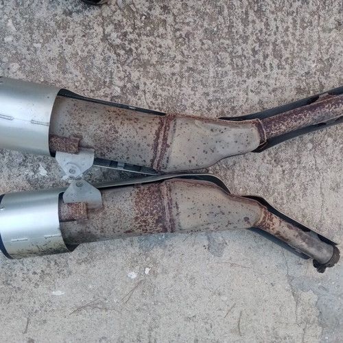 Suzuki V-Storm 1000 exhaust silencers, model 2005-06, genuine, pair