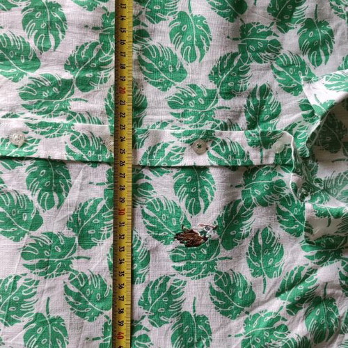 U.S. Polo Assn. short-sleeve shirt like new, white and green