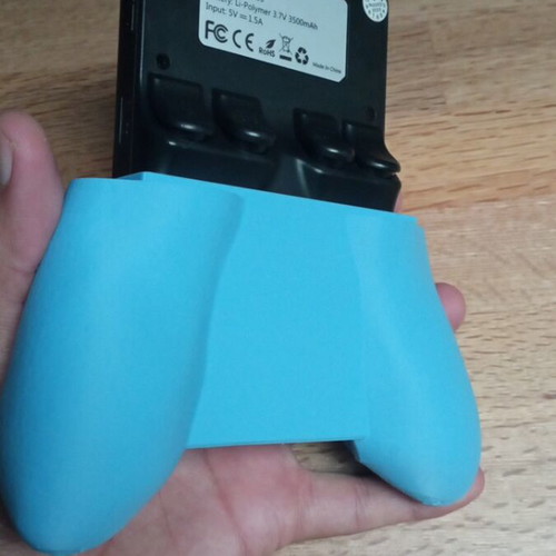 R36s blue case for handheld console, 3D printed, new