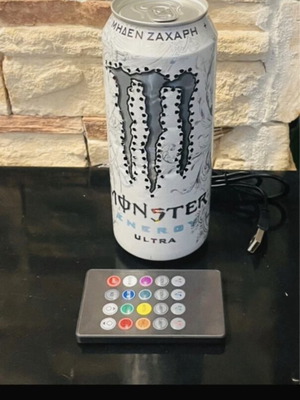 Monster LED lamp with IR remote and color change
